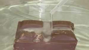 Experimentul care te va pune pe gânduri! A turnat acid peste o bucată de ciocolată, iar rezultatul i-a uimit pe toţi!