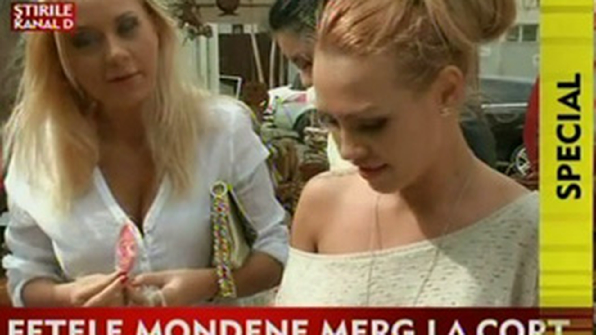 VIDEO Simona Trasca si Raluca Podea fac shopping la cort! Uite ce le-a strigat o femeie nemultumita!