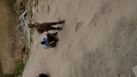 Nici in Evul Mediu nu se traia asa! Cum a putut sa fie filmata o pensionara din Giurgiu dupa ce a baut mai multe beri!