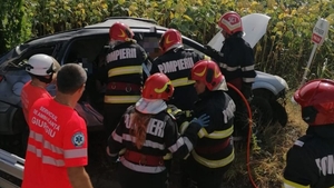 Accident grav în Giurgiu. Elicopterul SMURD a preluat doi răniți