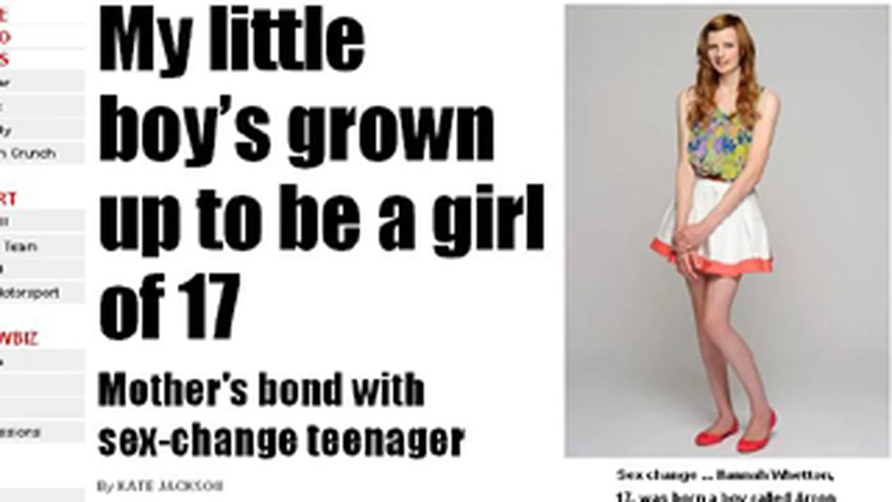 Un adolescent a decis la 17 ani sa devina fata! Si-a luat viata in piept!