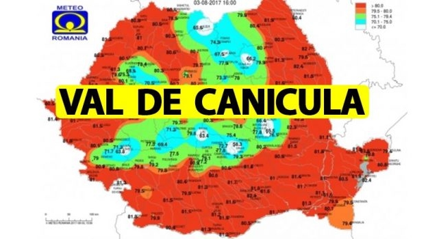 ANM anunță un val de caniculă în România! Temperaturi de peste 40 de grade Celsius