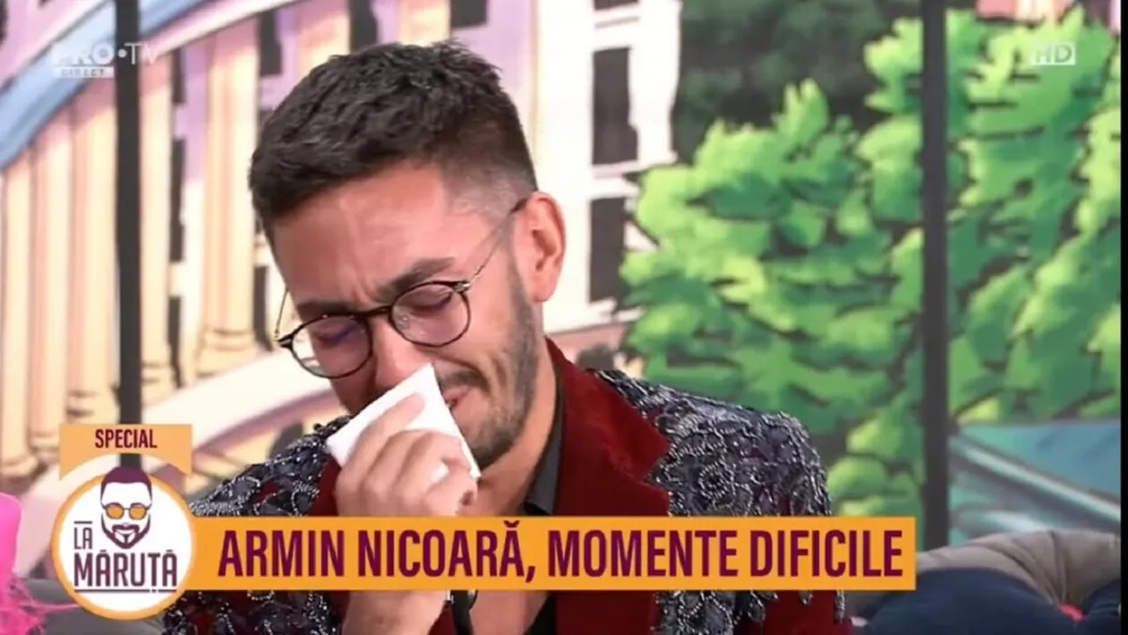 Armin Nicoară, în lacrimi la TV! Tatăl saxofonistului a venit de urgență în Capitală