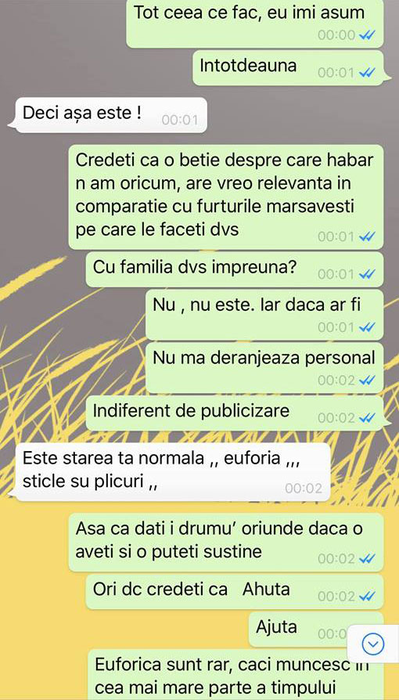 SMS-urile otrăvite dintre Adina Banea și Carmen Păștin