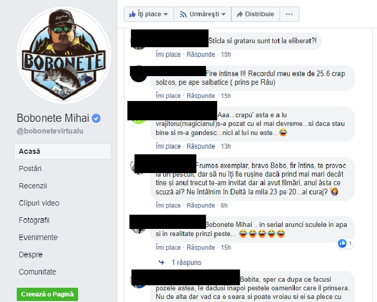 Peștele lui Bobonete a stârnit comentarii fără sfârșit