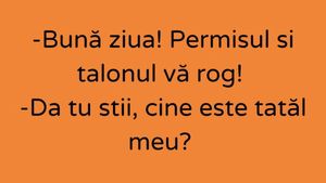 BANCUL DE LUNI | ”Bună ziua! Permisul și talonul, vă rog!