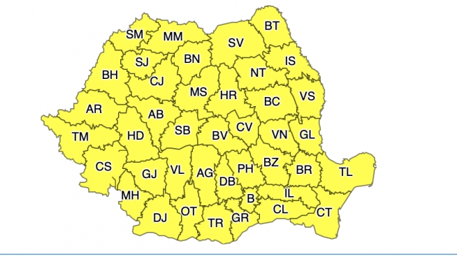 Vremea se schimbă radical! Ploi torențiale, vijelii și grindină în a doua zi de Paște