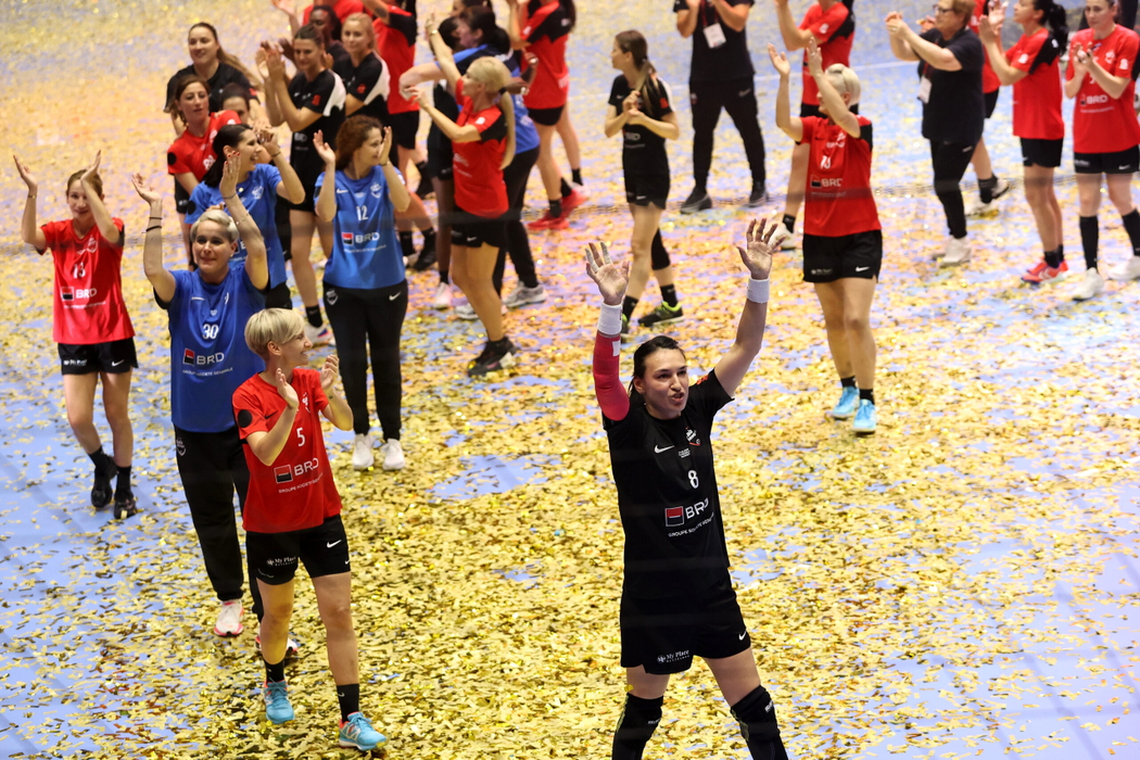 Meciul de retragere din activitatea competitionala a handbalistei Cristina Neagu din cadrul ,,Galei Neagu - Retragerea unei legende'', disputat la Sala Polivalenta din Bucuresti, duminica, 8 iunie 2025. GEORGE FLUSTER / MEDIAFAX FOTO
