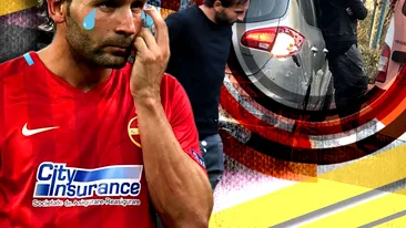 Super-fotbalistul lui Gigi Becali a avut un accident de ultimă oră, iar noi am realizat imagini de la fața locului