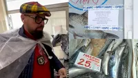 Piedone a luat magazinele cu pește la control, înainte de Florii! A găsit GÂNDACI, icre expirate, pești necorespunzători