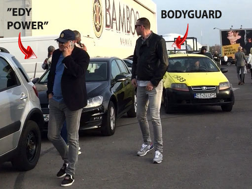 Edi Chioru este însoţit tot timpul de bodyguarzi atunci când vine în ţară