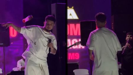 Babasha, incident neplăcut în timpul unui concert. Un spectator a aruncat o sticlă pe scenă: ”Nu e frumos din partea voastră!”