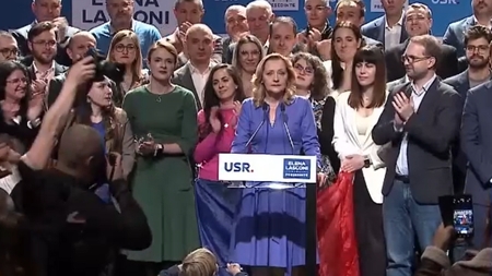 Elena Lasconi, primele declarații publice după ce a ajuns în turul 2: ”Călin Georgescu este un admirator pe față al lui Putin”