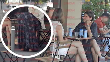 Monica Bîrlădeanu și-a pus pe tavă...posteriorul! A încercat să o regleze, dar... Poziție de yoga în mijlocul străzii!