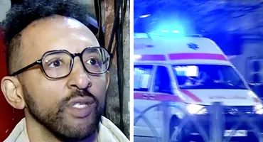 Kamara, martor al unui accident teribil. Un motociclist e în stare gravă