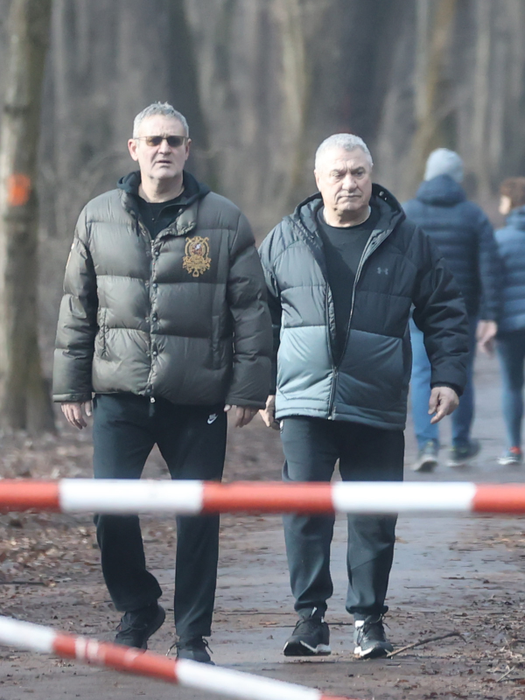 Victor Becali și amicul său au dat o tură de ”Băneasa” (Foto: CANCAN.RO)