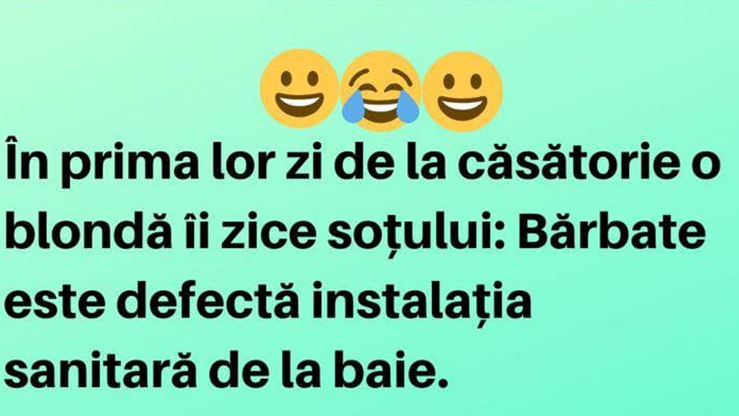Bancul zilei. Ce îi spune o blondă soţului în prima lor zi de la căsătorie