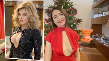 Amalia Năstase, cu decolteu obraznic la fel ca Loredana Groza. Cine a purtat cu mai mult stil rochia provocatoare