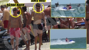 IANIS n-a avut ochi pentru fete. Puştiul lui GICĂ HAGI s-a ”combinat” cu un coleg la plajă!