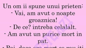 BANCUL ZILEI | "Vai, am avut o noapte groaznică!"