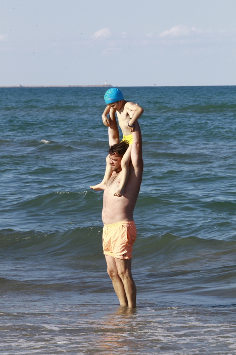Andrei Duban s-a simţit foarte bine la malul mării împreună cu familia sa