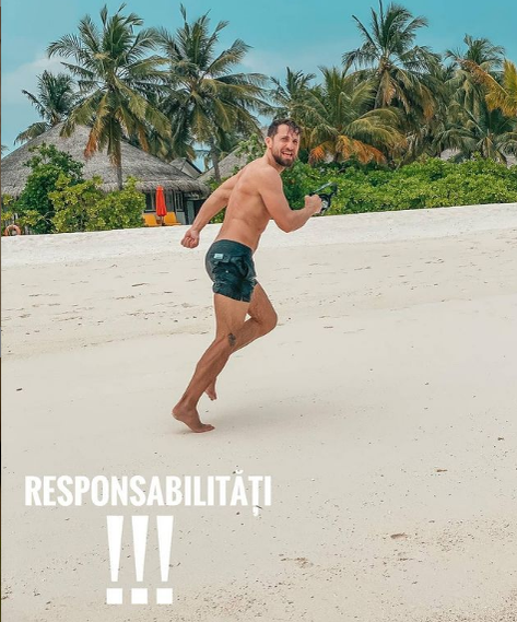 Fotografia care a incendiat Instagramul! Ce au putut face Dani Oțil și iubita lui pe plajă în Maldive! Mircea Badea nu a mai rezistat