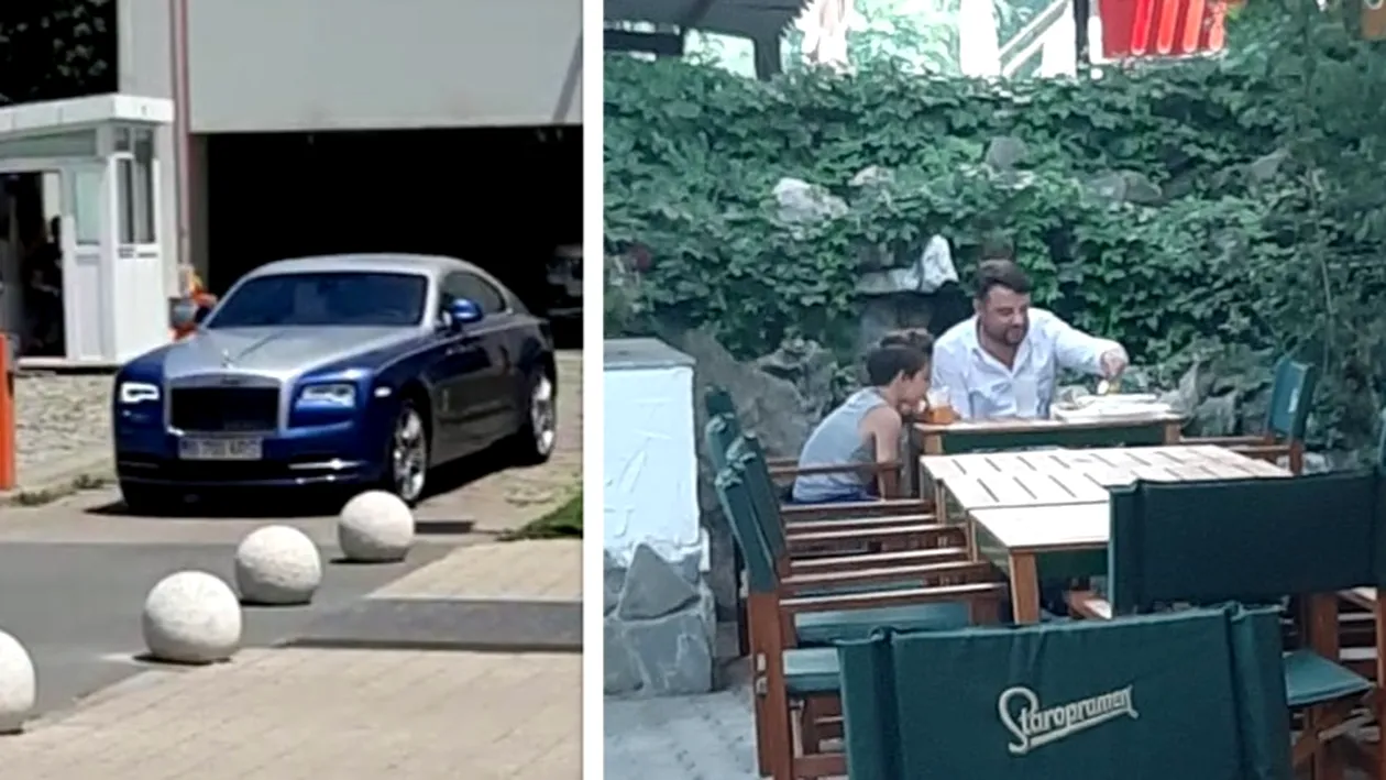 Andrei Duban, la volanul unui Rolls Royce de peste 100.000 de euro. Cum a fost surprins actorul alături de fiul lui pe litoral. VIDEO