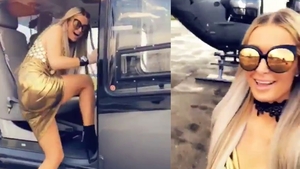 Imagini senzaționale cu multimiliardara în România! Paris Hilton a aterizat cu elicopterul la Nuba!