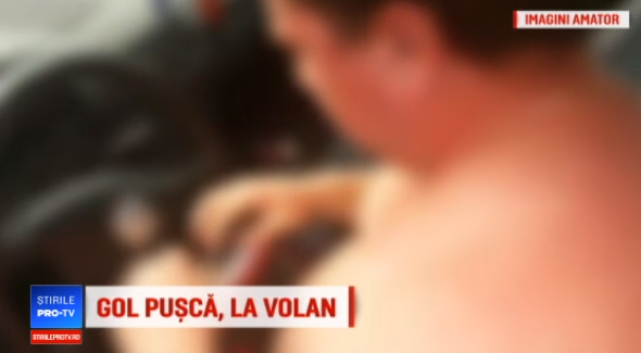 Un șofer a condus gol pușcă pe autostradă! Care este motivul