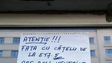 Anunțul de la avizierul unui bloc din București face ravagii pe internet. Ce a putut să scrie un locatar depășește orice imaginație