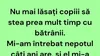 BANCUL ZILEI | Copiii și bătrânii
