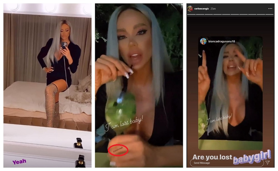 Bianca Drăgușanu și Cengiz Şıklaroğlu, gesturi siropoase pe rețelele de socializare © Instagram Stories