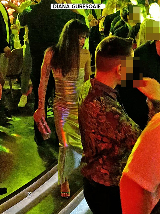 Rochia lungă și mulată nu a împidicat-o pe Diana Gureșoaie să se dezlănțuie. Foto: CANCAN.RO