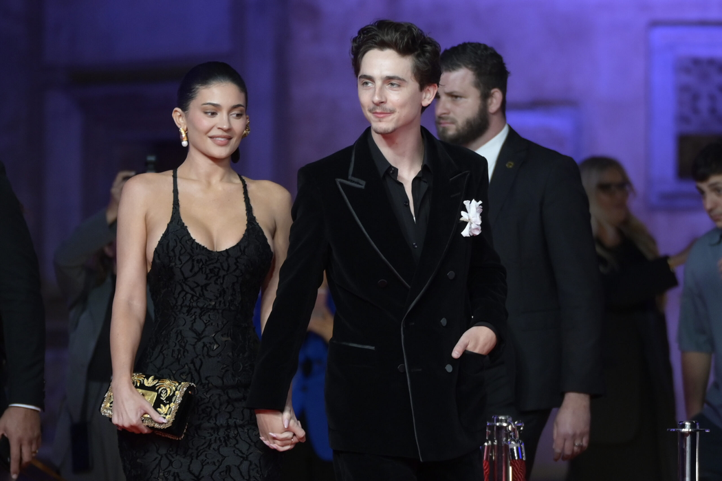 May 7, 2025, Rome, Italy: Kylie Jenner (l) and Timothee Chalamet (r) attend the red carpet of David di Donatello 2025 at CinecittÃ  studios. (Credit Image: © Mario Cartelli/SOPA Images via ZUMA Press Wire)