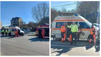 O femeie a fost lovită de o ambulanță pe trecerea de pietoni, în Craiova