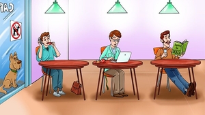 Test de logică | Te crezi un geniu? Care dintre cei 3 bărbați e stăpânul câinelui?