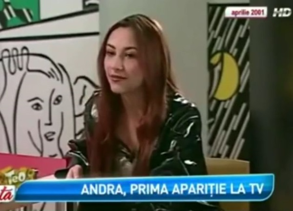 Cum arăta Andra Măruță în 2001, în prima ei apariție la TV. Ce a putut să zică în emisiunea prezentată de Teo Trandafir la Pro TV