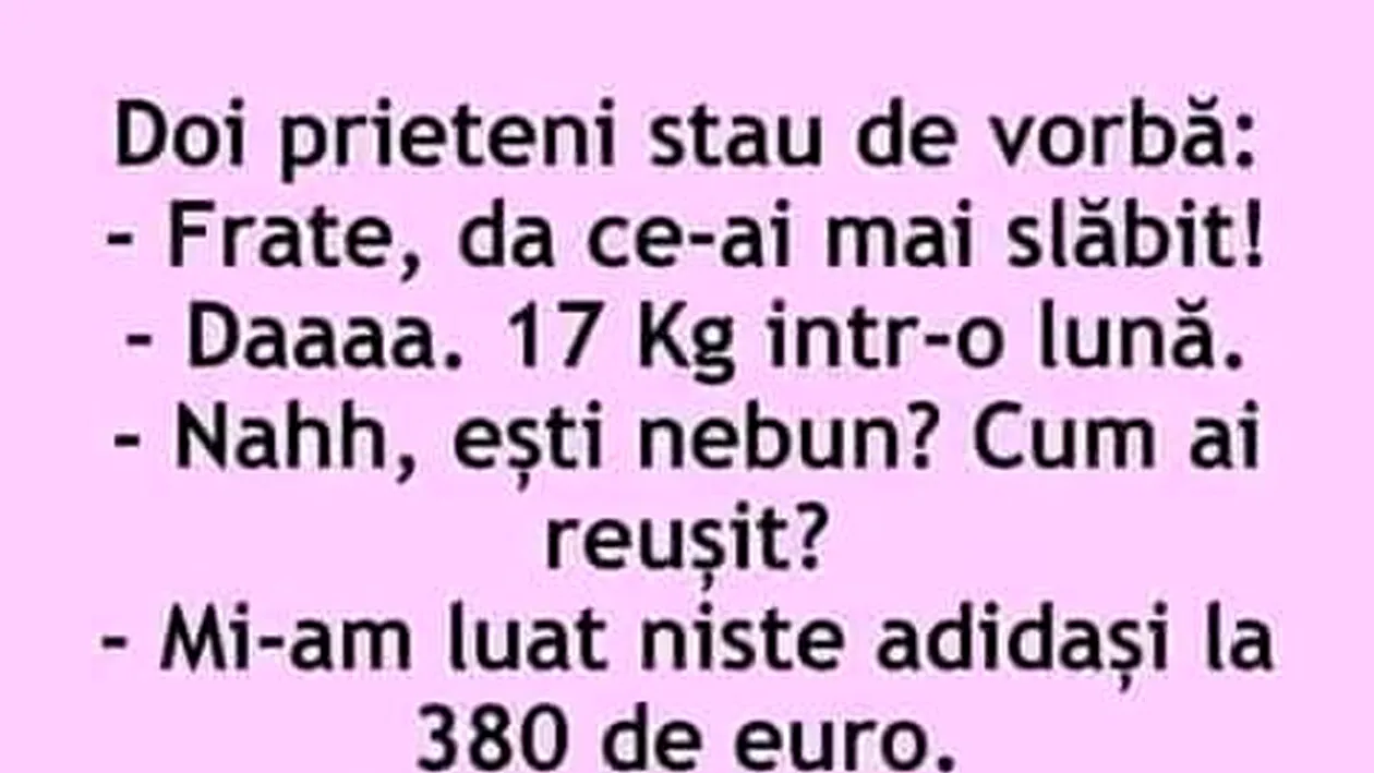 BANCUL ZILEI | Cum să slăbești 17 kilograme într-o singură lună