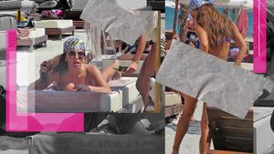 Ana Mocanu, dansatoarea maneliștilor, și o sexy-blondină, show incendiar la Mamaia. I-a uns fundul de față cu toată lumea!