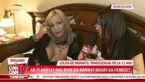 Lolita, cel mai sexy transsexual roman! Sani mari, picioare lungi, dar o voce cutremuratoare! Uite ce decolteu superb are
