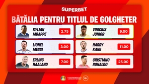 (P) Bătălia starurilor! Cum arată Cotele Superbet pentru golgheterul turneului final