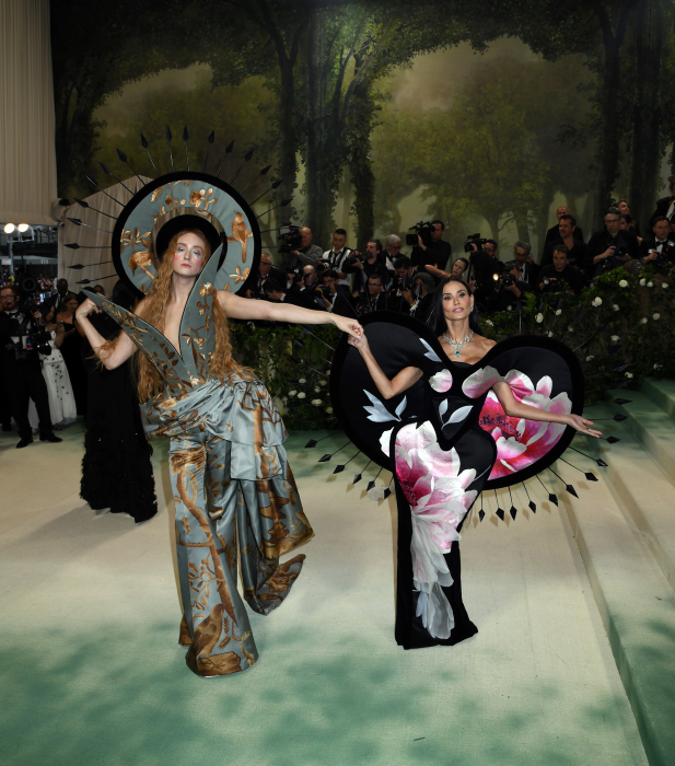 May 6, 2024, New York, New York, USA: Harris Reed and Demi Moore attend the 2024 Met Gala Celebrating Sleeping Beauties: Reawakening Fashion at Metropolitan Museum of Art in New York.,Image: 870850550, License: Rights-managed, Restrictions: , Model Release: no