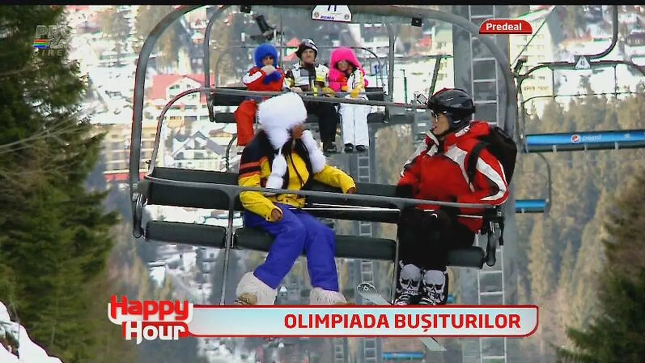 Pe pârtie, înainte! O nouă gaşcă de nebuni a învăţat să schieze: Laurette, Doiniţa, Vali Vijelie, Roxana Ciuhulescu şi Minodora!