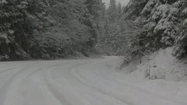 Ninge in Saptamana Mare! Zapada a pus stapanire pe cateva judete din tara. Traficul e ingreunat