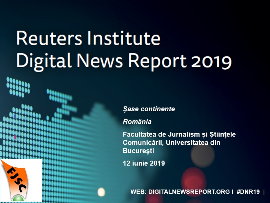 Digital News Report este cel mai mare studiu multianual, internațional, pentru publicul digital de știri