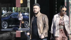 CANCAN.RO are imaginile! Au venit împreună, au plecat separat! Gabi Bădălău a ieșit val-vârtej, iar Bianca...