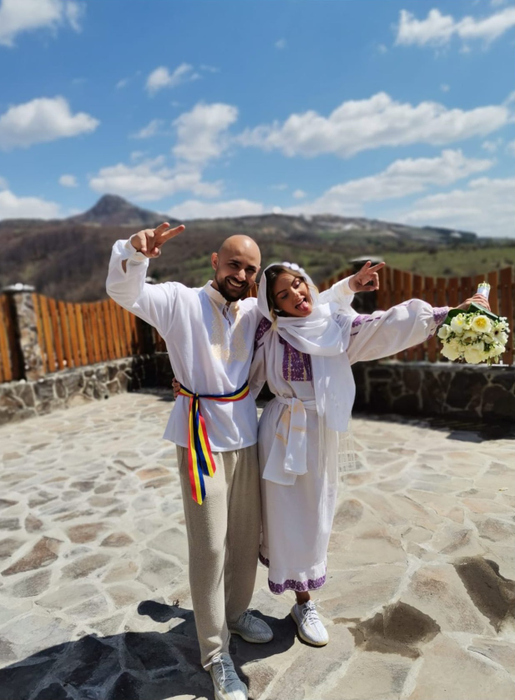 Alexandra Stan și soțul ei, la cununie (Foto: Instagram)
