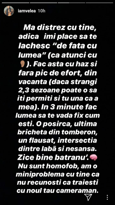Alex Velea i-a dat-o la temelie lui Abi Talent după ce s-a luat de familia lui. A dezvăluit cine este bărbatul cu care se iubește în secret tânărul artist