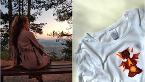 O tânără din Ucraina, refugiată la Târgoviște, a lansat o linie de tricouri personalizate pentru a-și croi un nou viitor