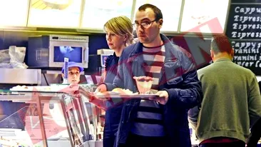 Raluca Turcan, la fast-food cu sotul